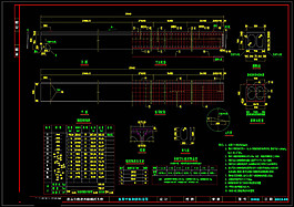 板梁中板钢筋cad图纸