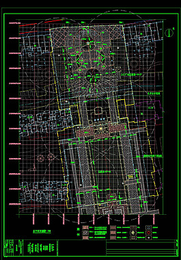 总平面浇灌图cad图纸