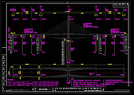 桥型总体布置图CAD图纸