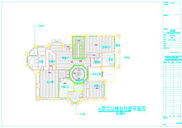 高尔夫球会别墅cad图纸