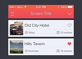 粉色色调精致UI图片