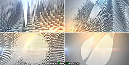 超炫AE的E3D 针状组成Logo模板