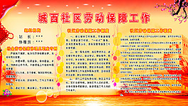 劳动保障宣传栏