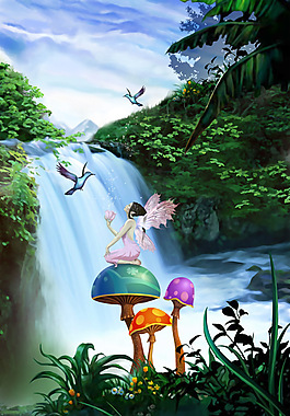 探索丛林卡通场景