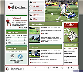 足球网站模板