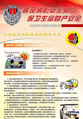 消防知识宣传展板设计