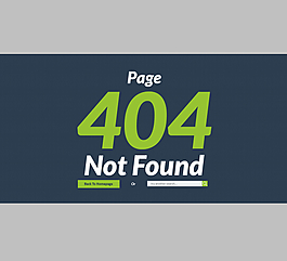 404出错页面网站模板PSD分层