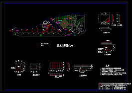 咸嘉新村休闲广场cad素材详图