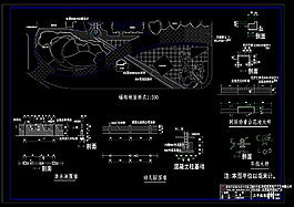 咸嘉新村休闲广场cad图稿素材