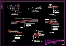 坡道台阶花池挡墙详图.
