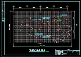 游泳池方格网放样图