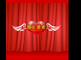 天使翅膀flash请柬