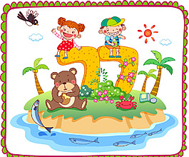 卡通矢量背景设计素材