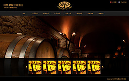 葡萄酒庄网站分层版面首页