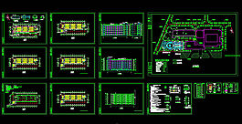 集美大学教学楼全套图cad图纸