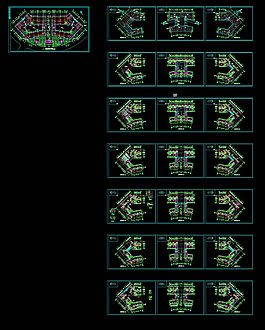 某职业技术学院建筑cad图纸素材