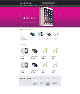 电子产品，英文网站
