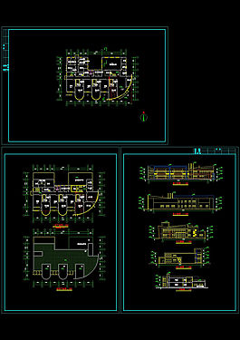 幼儿园六班施工图cad图纸