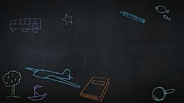 粉笔画动态素材