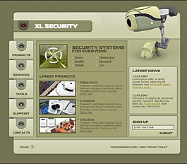 摄像头网站模板