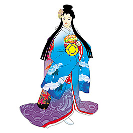 日本傳統美女素材