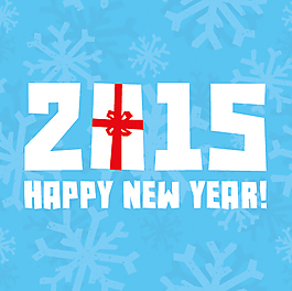 蓝色雪花礼物2015