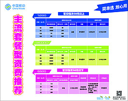 主流套餐资费
