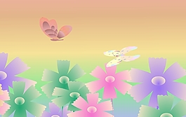 七色花与蝴蝶