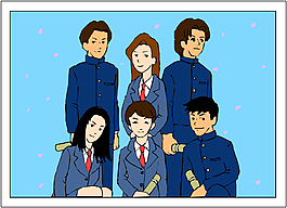 矢量中学生