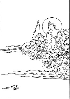 民族神话人物线稿素材128