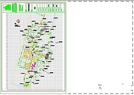 小区景观工程放线图