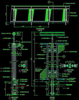 楼梯与栏杆cad图
