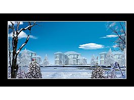 冬季雪景素材