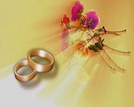 婚礼浪漫戒指背景