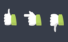 点赞手势flash矢量动画