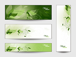 绿色环保条幅设计图片