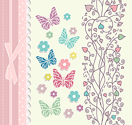 邀请卡图片蕾丝纹理邀请卡背景矢量素材蕾丝花边邀请卡设计矢量图素雅