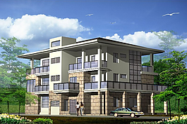 三层别墅施工图