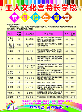 特长学校招生