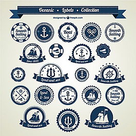 标签图案矢量素材