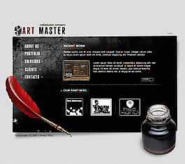 个性网页效果设计flash网站模板