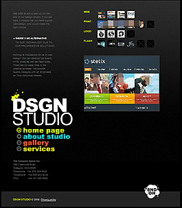 网页界面素材flash网站模板