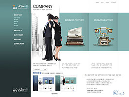 商务网页素材设计cad网页模板