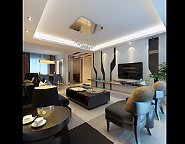 创意客厅效果图