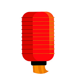 大红灯笼矢量图