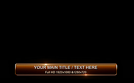 椭圆方形字幕条AE模板