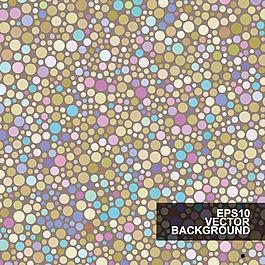 复古圆点无缝背景