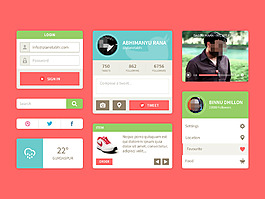 个性人物APP界面