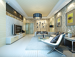 创意客厅效果图