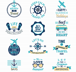 夏日旅行标签
